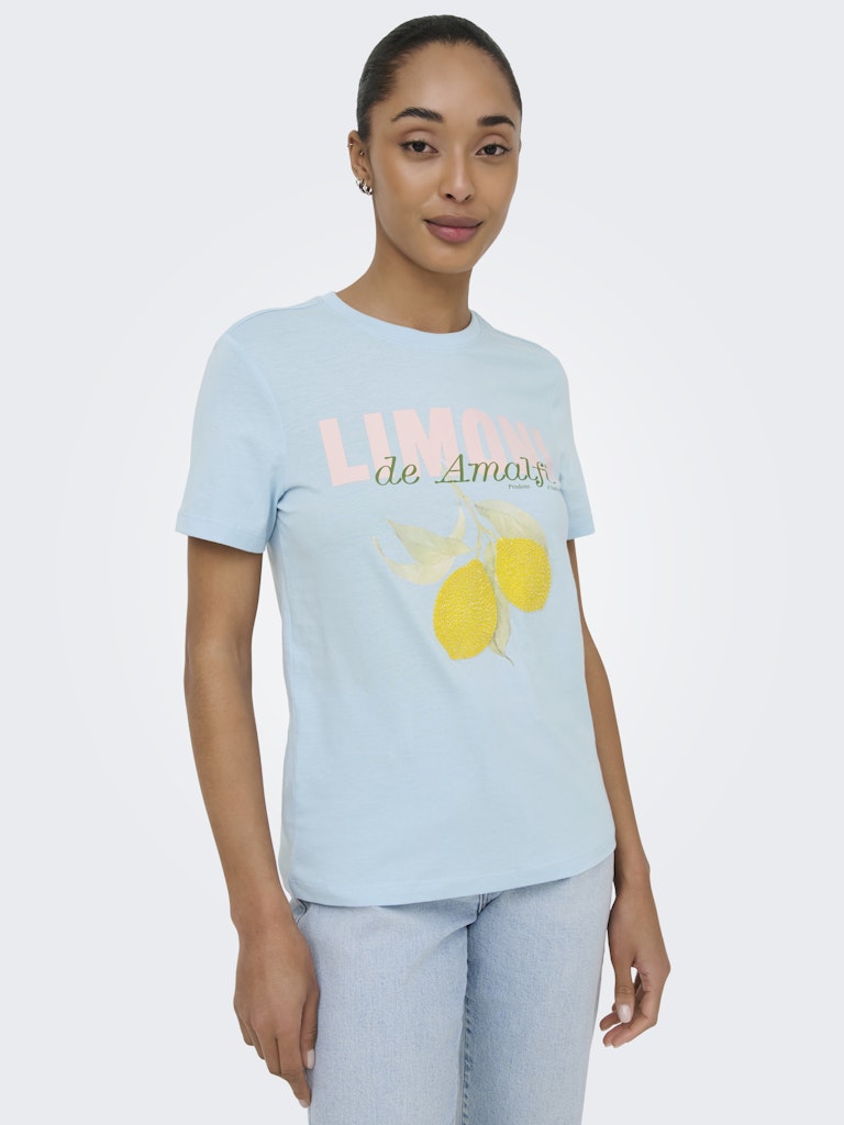 ONLY Kita S/S Pearl T-Shirt | Sky