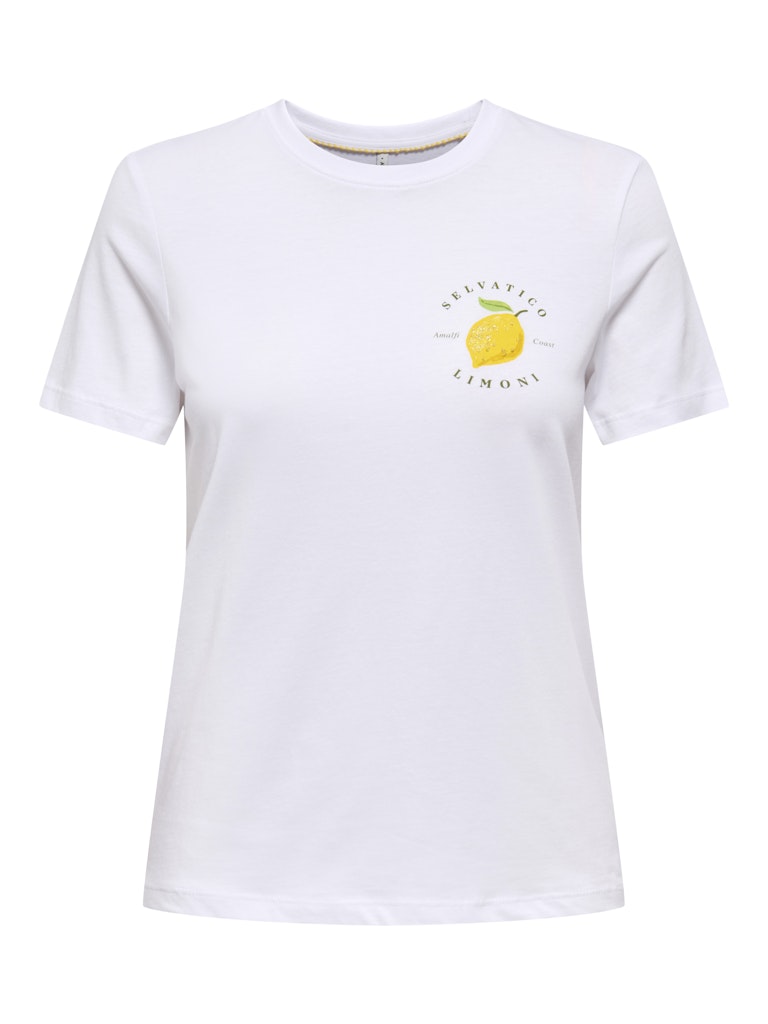 ONLY Kita S/S Pearl T-Shirt | White