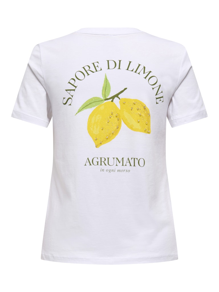 ONLY Kita S/S Pearl T-Shirt | White