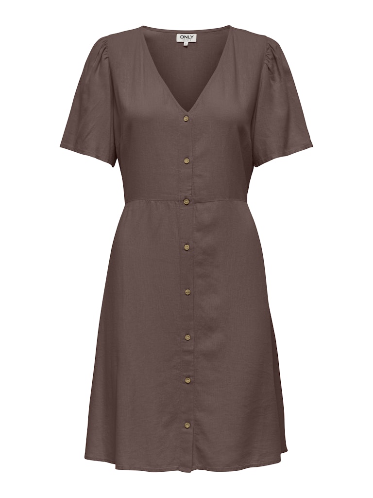 ONLY  Vita Life S/S Short Dress | Brown