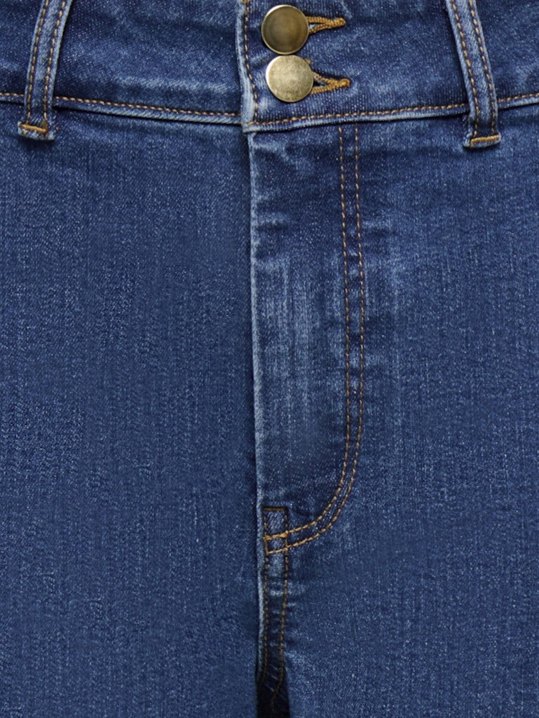 ONLY Madison HW DO BT Crop Width Denim | Med Blue