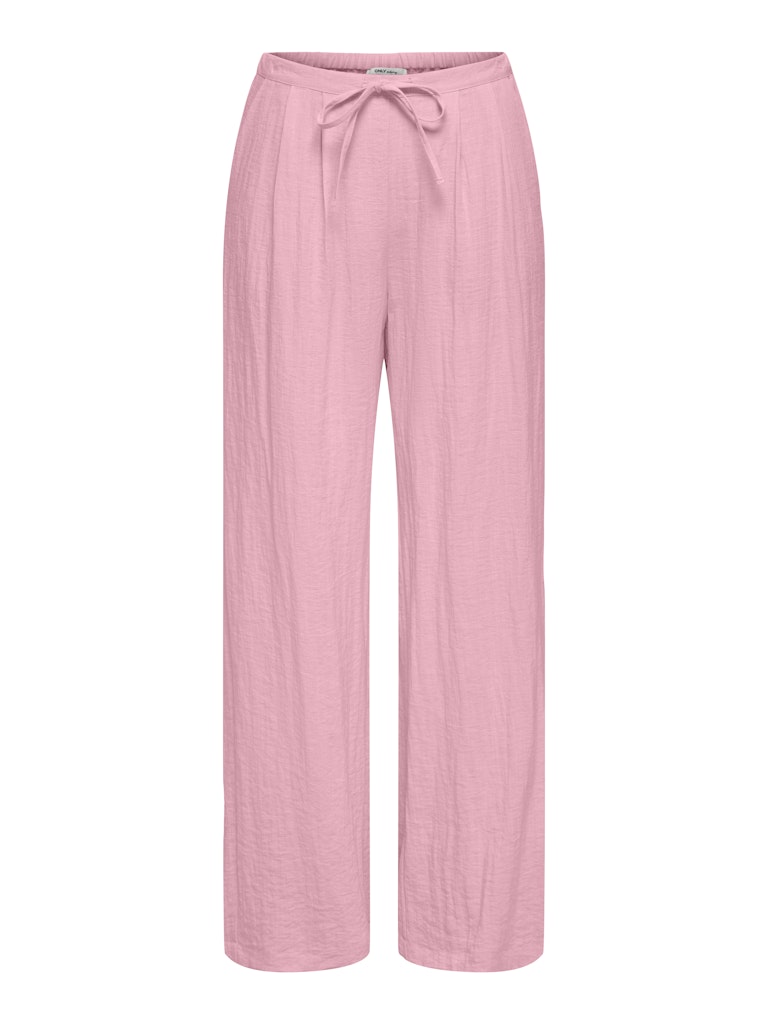 ONLY Ita MW Linen Look Wide Pants | Rose