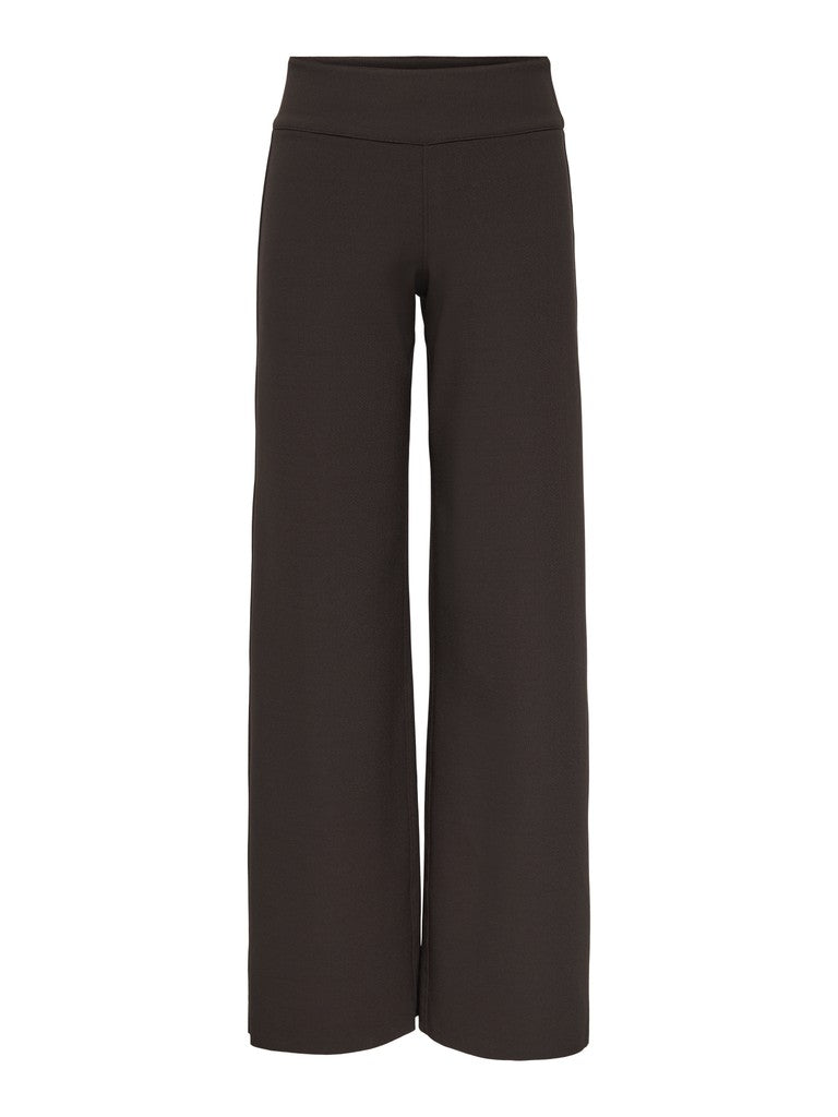 ONLY Clever Life High Waist Wide Leg Trousers | Chocolate