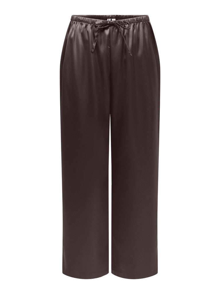 ONLY Nema Indona Pull Up Pant | Chocolate