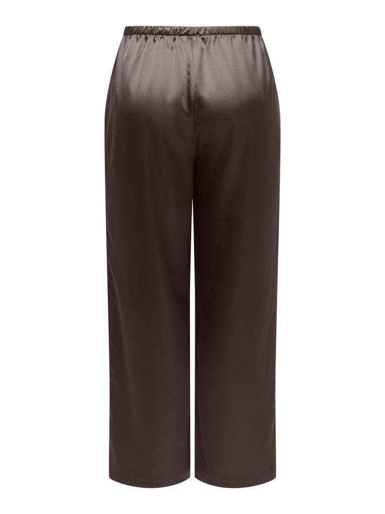 ONLY Nema Indona Pull Up Pant | Chocolate