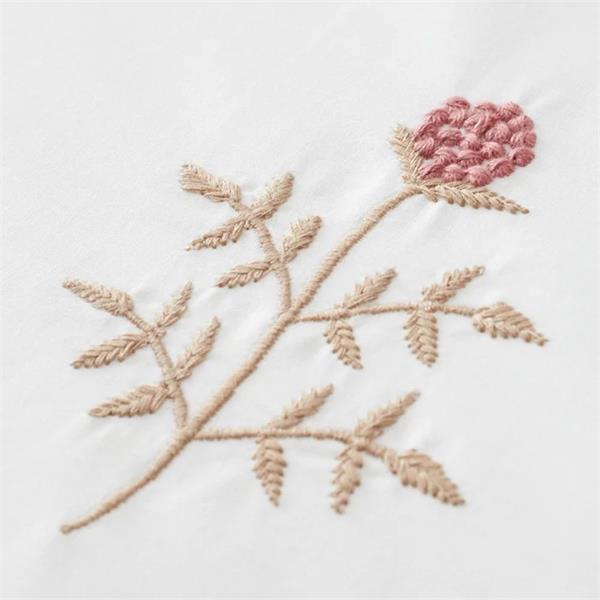 Bianca Adeline Floral Quilt Set | White