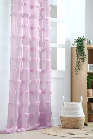 STOF Voilage Voile Curtain |Pink R6B21200SVL