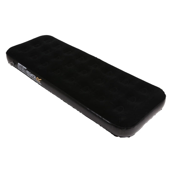 Regatta Flock Finish Single Airbed | Black RCE024