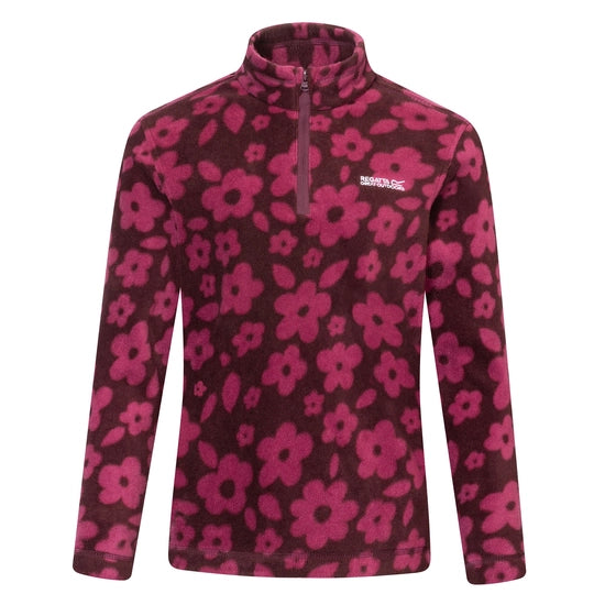 Regatta Kids' Hot Shot II Half Zip Fleece | Fig RKA148