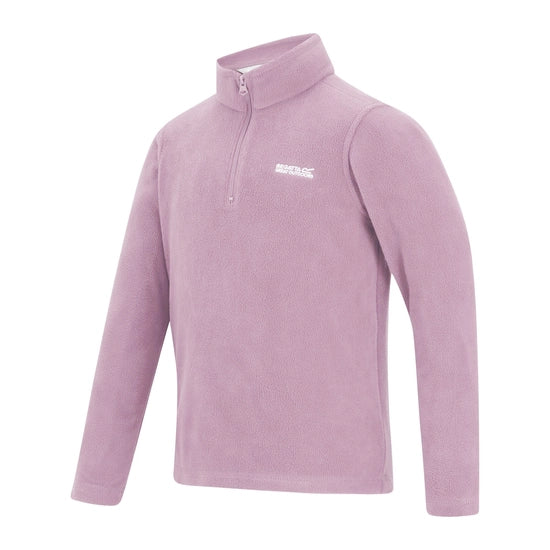 Regatta Kids' Hot Shot II Half Zip Fleece | Lilac RKA148