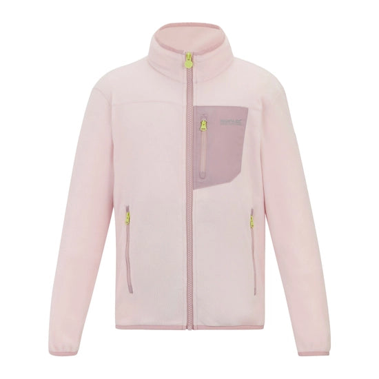 Regatta Junior Frankie Full Zip Fleece | Haze Pink RKA484