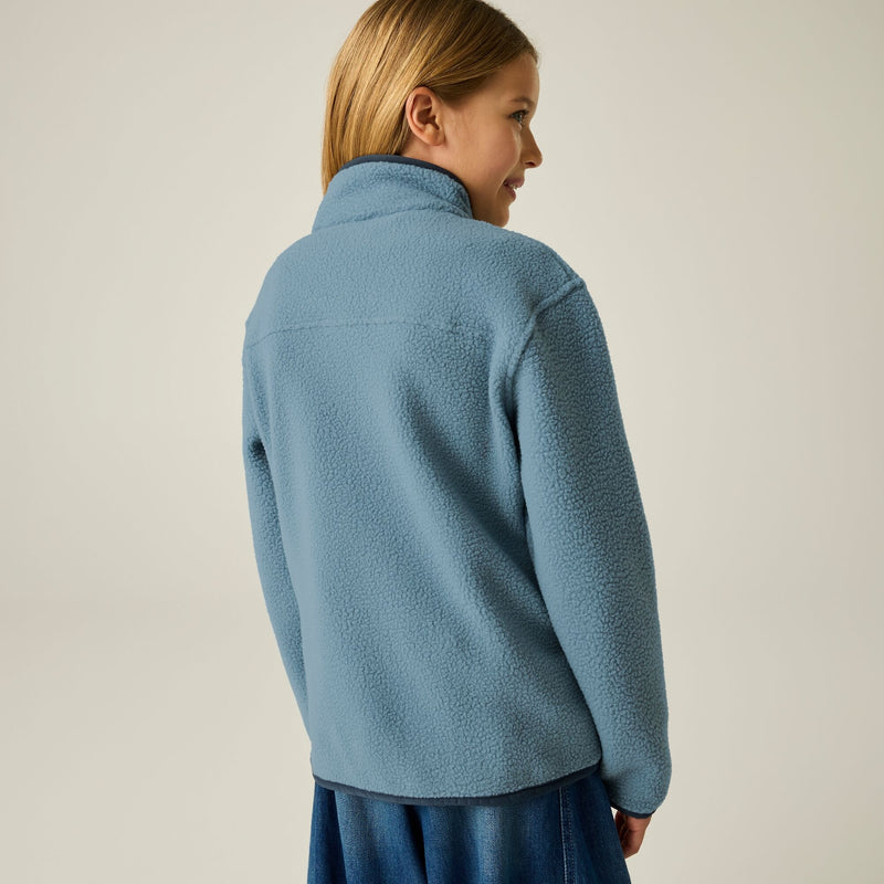 Regatta Frankie Warm Full Zip Fleece | Dusky Blue/Navy RKA490