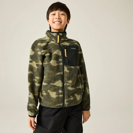 Regatta Frankie Warm Full Zip Fleece | Green Camo RKA490