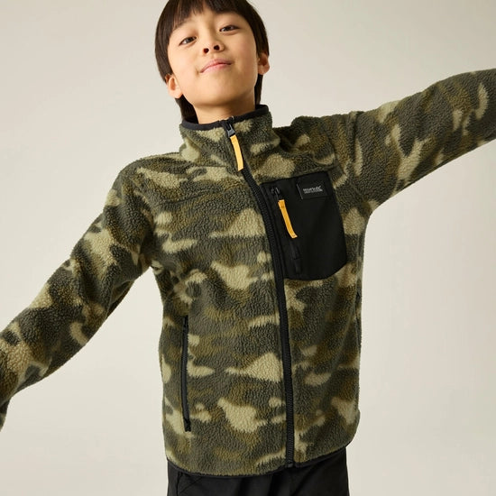 Regatta Frankie Warm Full Zip Fleece | Green Camo RKA490