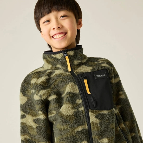 Regatta Frankie Warm Full Zip Fleece | Green Camo RKA490