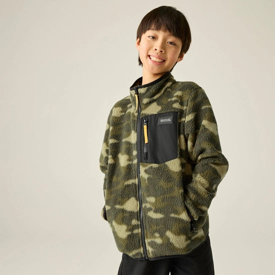 Regatta Frankie Warm Full Zip Fleece | Green Camo RKA490