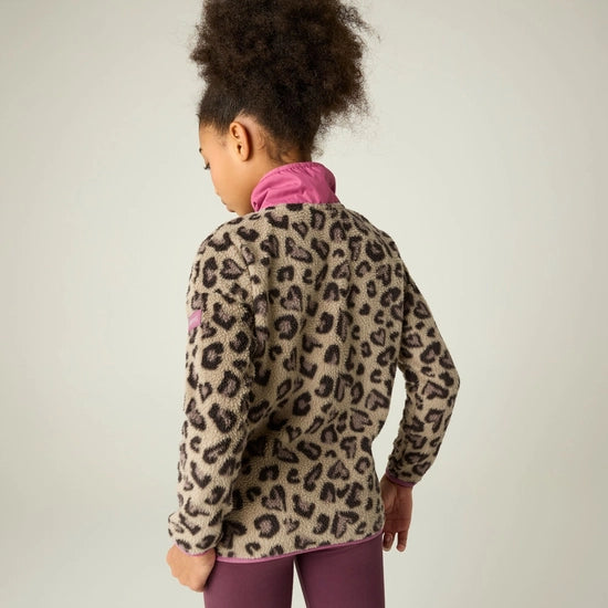 Regatta Eva Kids Borg Fleece Jacket | Mocha RKA498