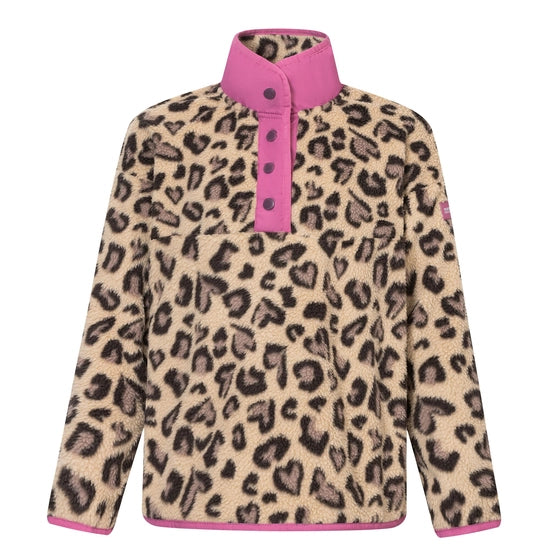 Regatta Eva Kids Borg Fleece Jacket | Mocha RKA498