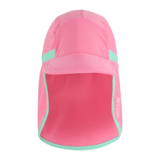 Regatta Kids' Protect Hat | Pink Lemonade Ice Green RKC282