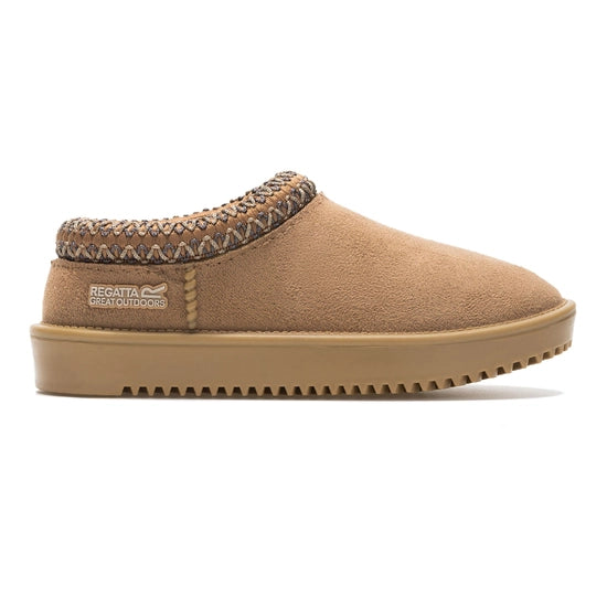 Regatta Risley Kids' Mules | Tan RKF1015