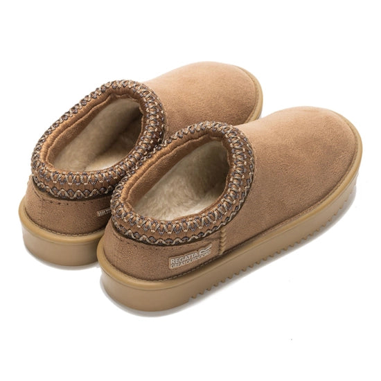 Regatta Risley Kids' Mules | Tan RKF1015