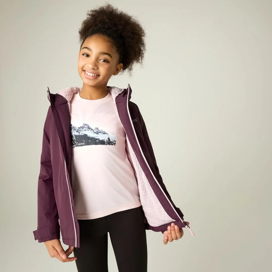 Regatta Hillain Kids' ISOTEX Waterproof Fleece-Lined Jacket | Fig  RKP330