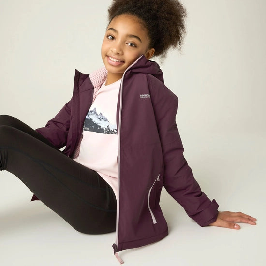 Regatta Hillain Kids' ISOTEX Waterproof Fleece-Lined Jacket | Fig  RKP330