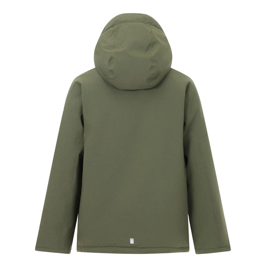 Regatta Hillain Kids' ISOTEX Waterproof Fleece-Lined Jacket | Khaki RKP330