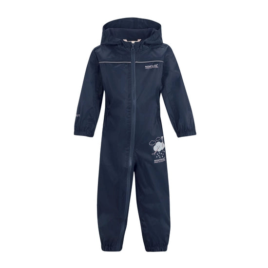 Regatta Kids' ISOLITE Waterproof Puddle Suit | Navy RKW156