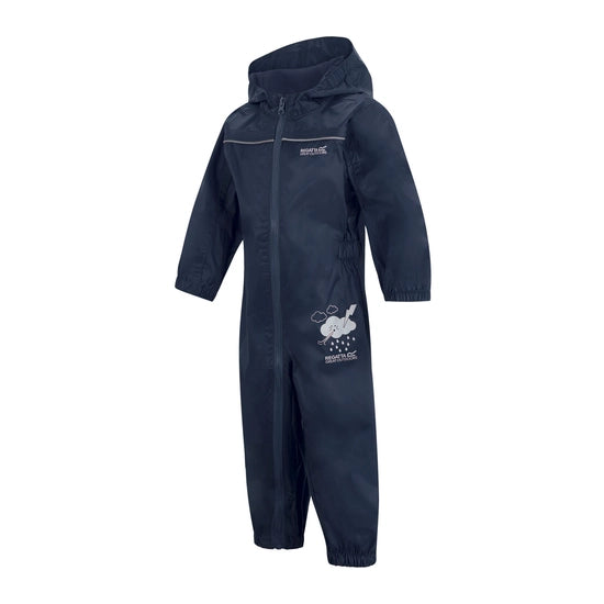 Regatta Kids' ISOLITE Waterproof Puddle Suit | Navy RKW156