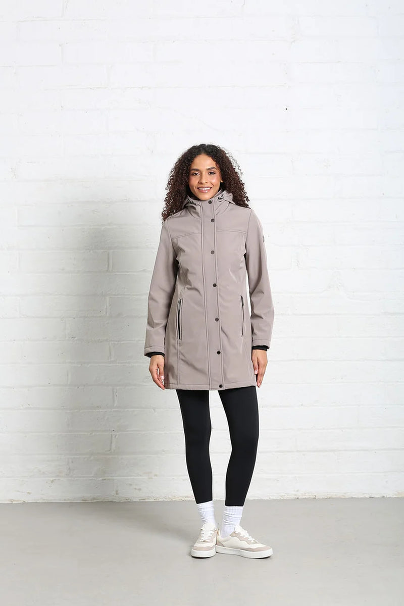 Rant & Rave Elsie Coat Women's Softshell Jacket | Taupe RLX-234