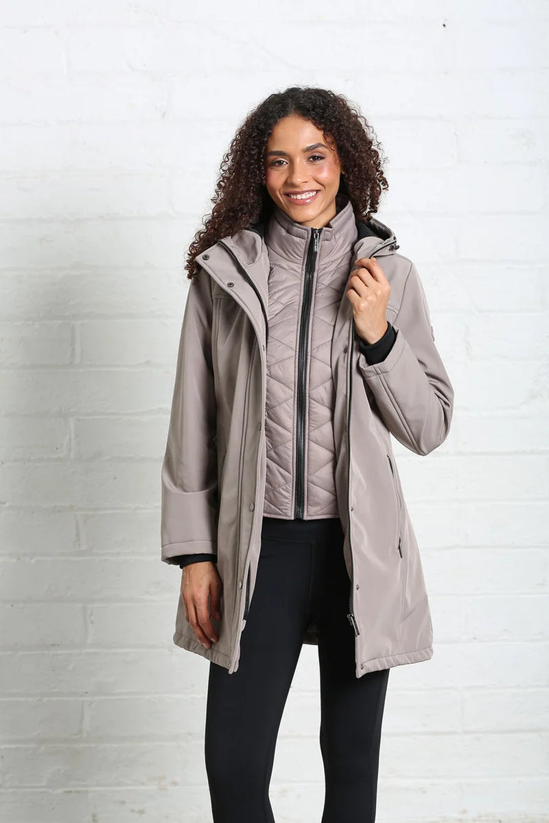 Rant & Rave Elsie Coat Women's Softshell Jacket | Taupe RLX-234