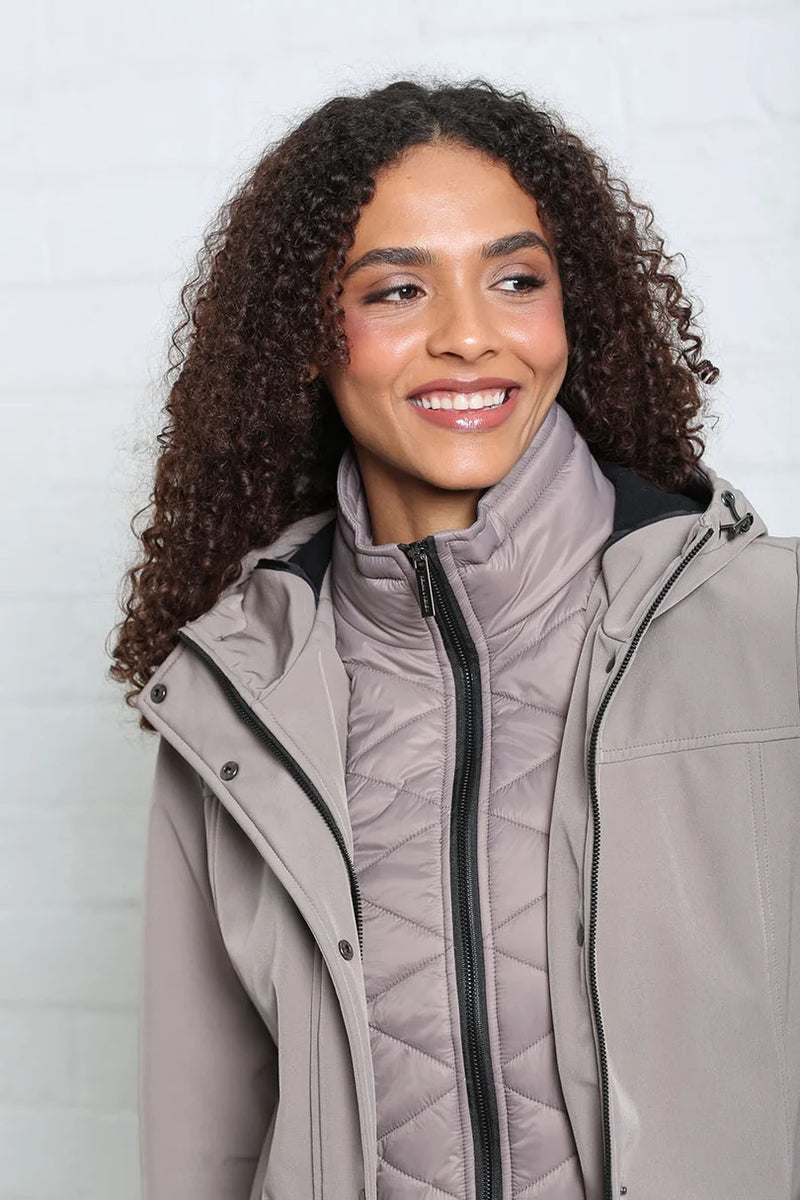 Rant & Rave Elsie Coat Women's Softshell Jacket | Taupe RLX-234