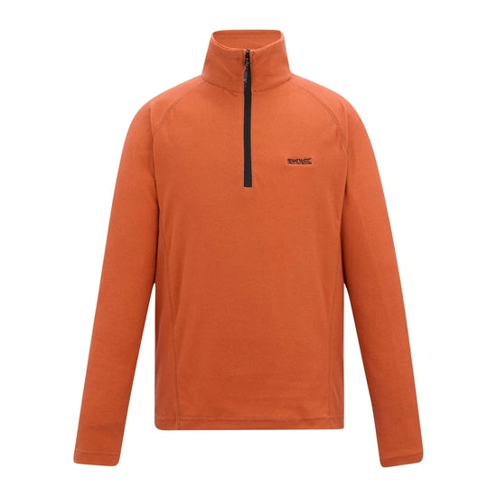 Regatta Men's Montes Lightweight Half Zip Fleece | Rusty Orange RMA212