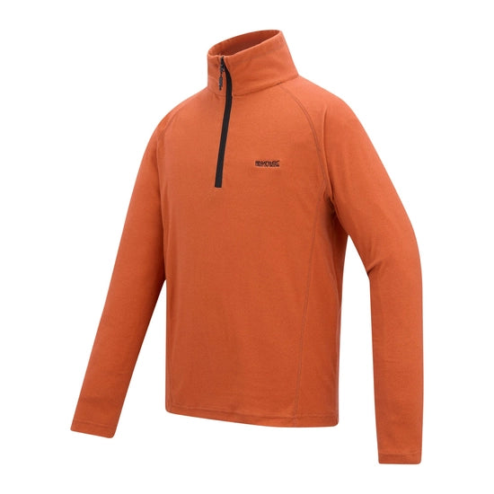 Regatta Men's Montes Lightweight Half Zip Fleece | Rusty Orange RMA212