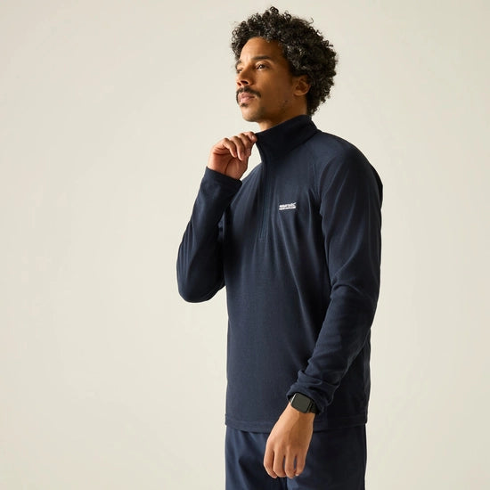 Regatta Men's Montes Lightweight Half Zip Fleece | Navy  RMA212