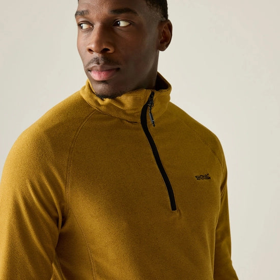 Regatta Men's Montes Lightweight Half Zip Fleece | Wood Brown RMA212