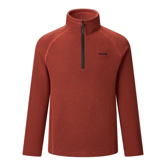 Regatta – Kenger Men's Honeycomb Fleece Zip Neck | Henna RMA307