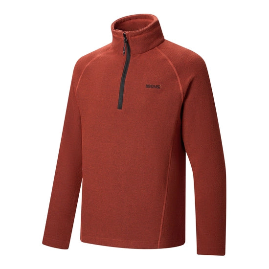 Regatta – Kenger Men's Honeycomb Fleece Zip Neck | Henna RMA307