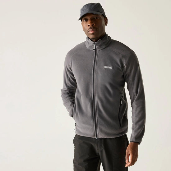 Regatta Men's Hadfield Full Zip Fleece | Grey RMA502