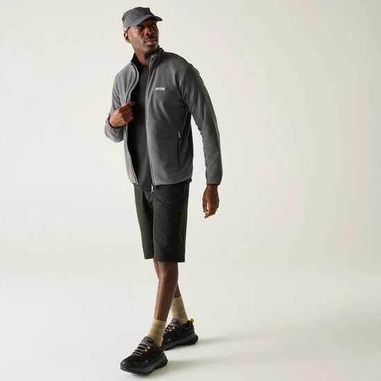 Regatta Men's Hadfield Full Zip Fleece | Grey RMA502