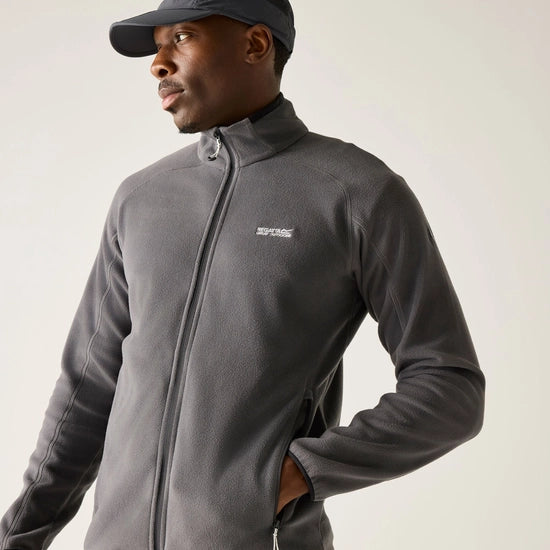 Regatta Men's Hadfield Full Zip Fleece | Grey RMA502