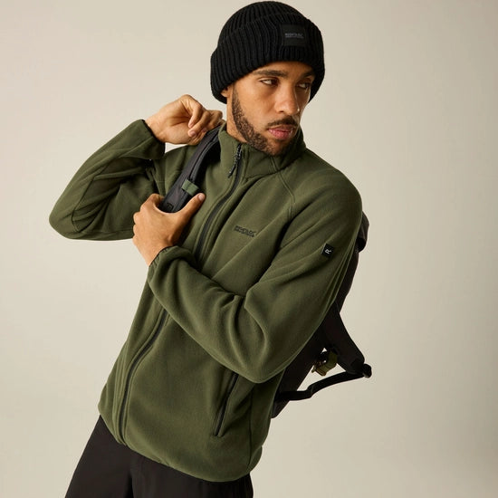 Regatta Men's Hadfield Full Zip Fleece | Dark Khaki RMA502