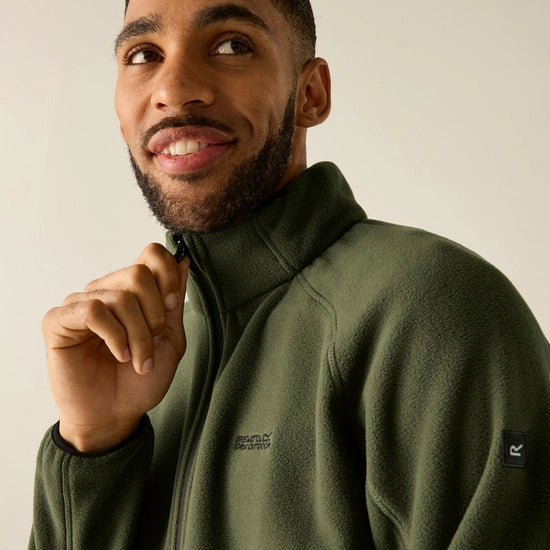 Regatta Men's Hadfield Full Zip Fleece | Dark Khaki RMA502