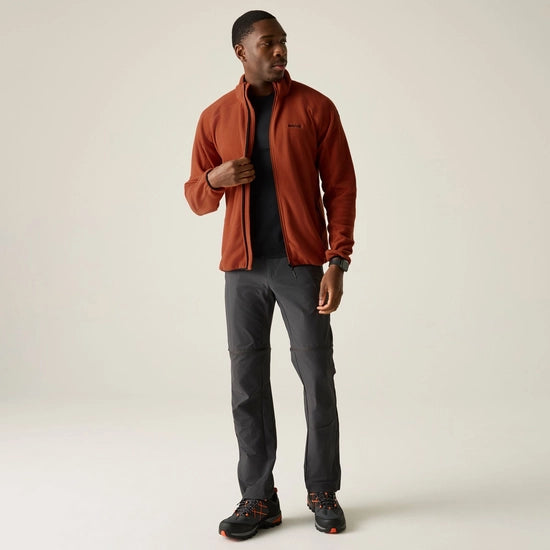 Regatta Men's Hadfield Full Zip Fleece | Brick Red RMA502