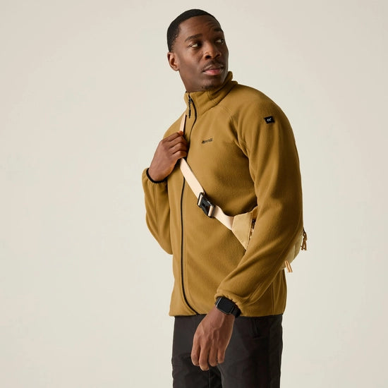 Regatta Men's Hadfield Full Zip Fleece | Wood Brown RMA502
