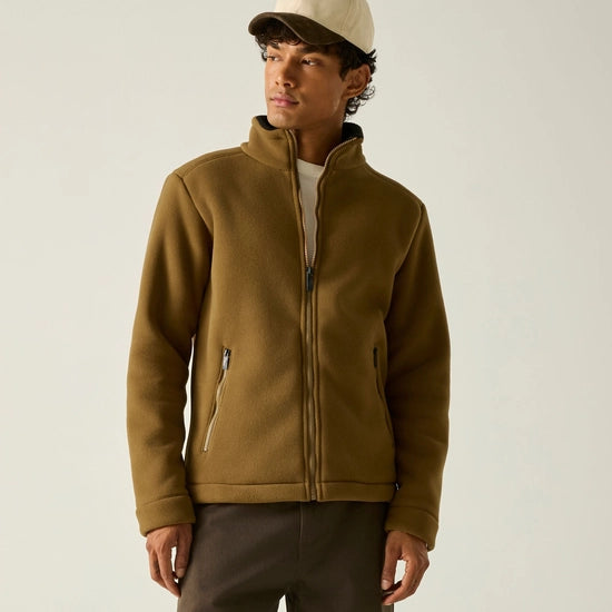 Regatta Garrian II Full Zip Fleece | Rich Tan/Black RMA526