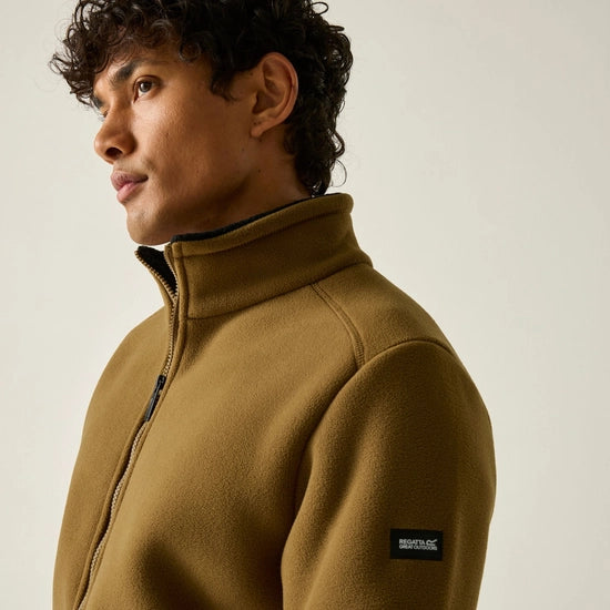 Regatta Garrian II Full Zip Fleece | Rich Tan/Black RMA526