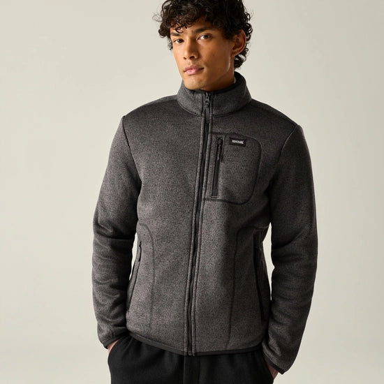 Regatta Barlee Full Zip Fleece | Black RMA659