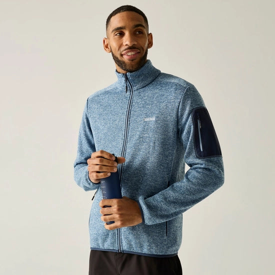 Regatta Newhill Full Zip Fleece | Dusky Blue RMA671
